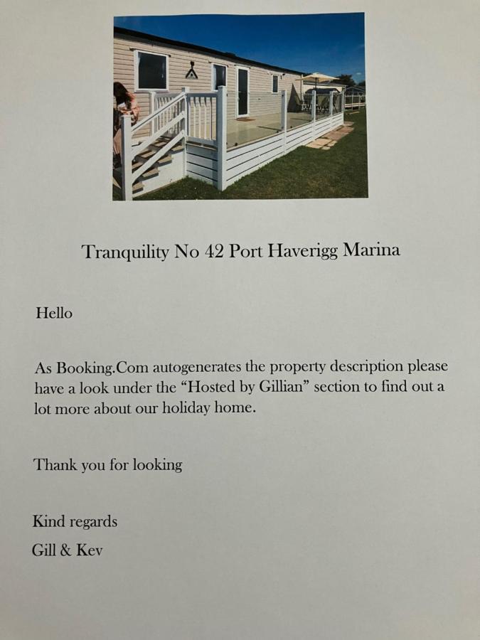 Tranquility No 42 Port Haverigg Marina 米勒姆 外观 照片